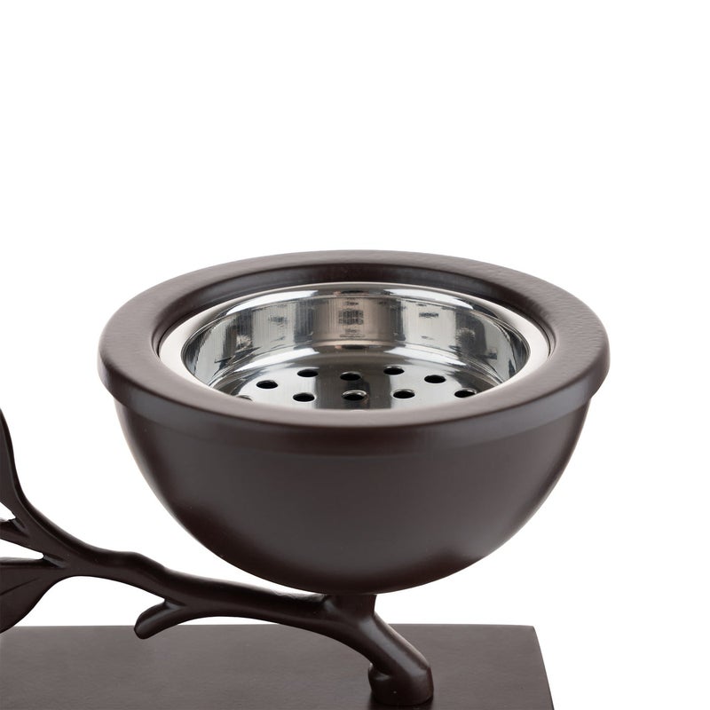 بلندز مبخرة على شكل زهرة باللون البني - Image 3